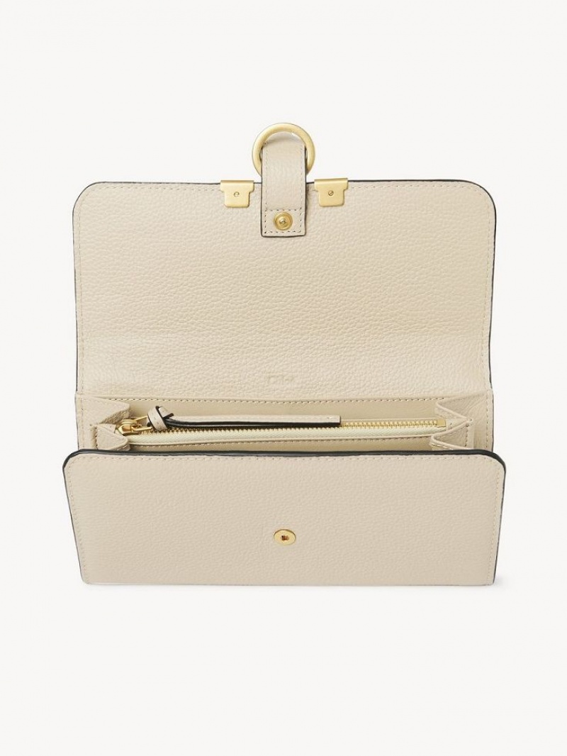 Chloe Marcie Stor Plånbok Beige | CHE-SR14305