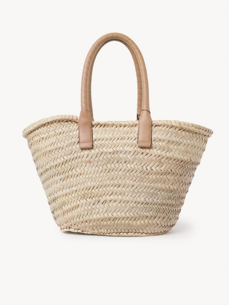 Chloe Medium Marcie Basket Toteväska Ljusbruna | CHE-SR13292