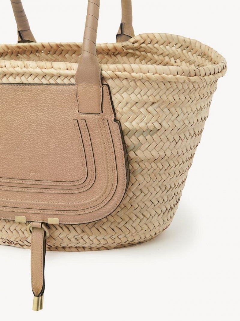 Chloe Medium Marcie Basket Toteväska Ljusbruna | CHE-SR13292