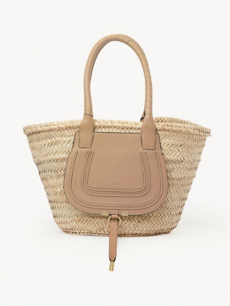 Chloe Medium Marcie Basket Toteväska Ljusbruna | CHE-SR13292