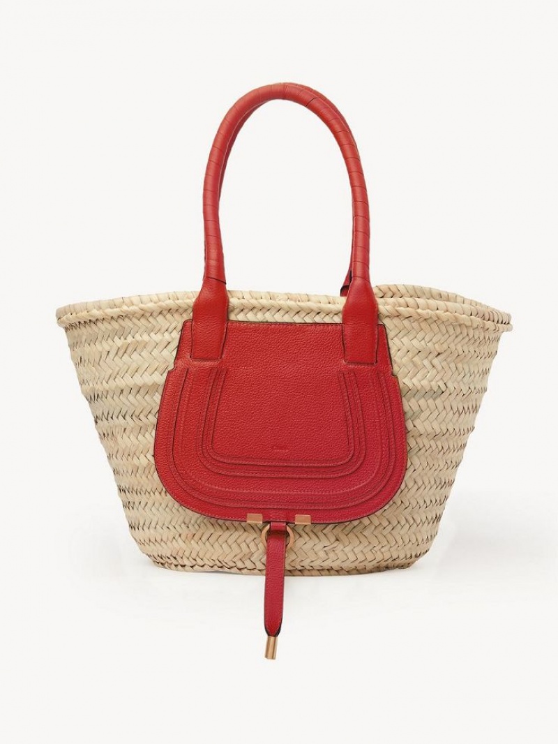 Chloe Medium Marcie Baskets Röda | CHE-SR13634