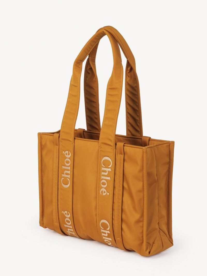 Chloe Medium Woody Axelväska Gula | CHE-SR13411