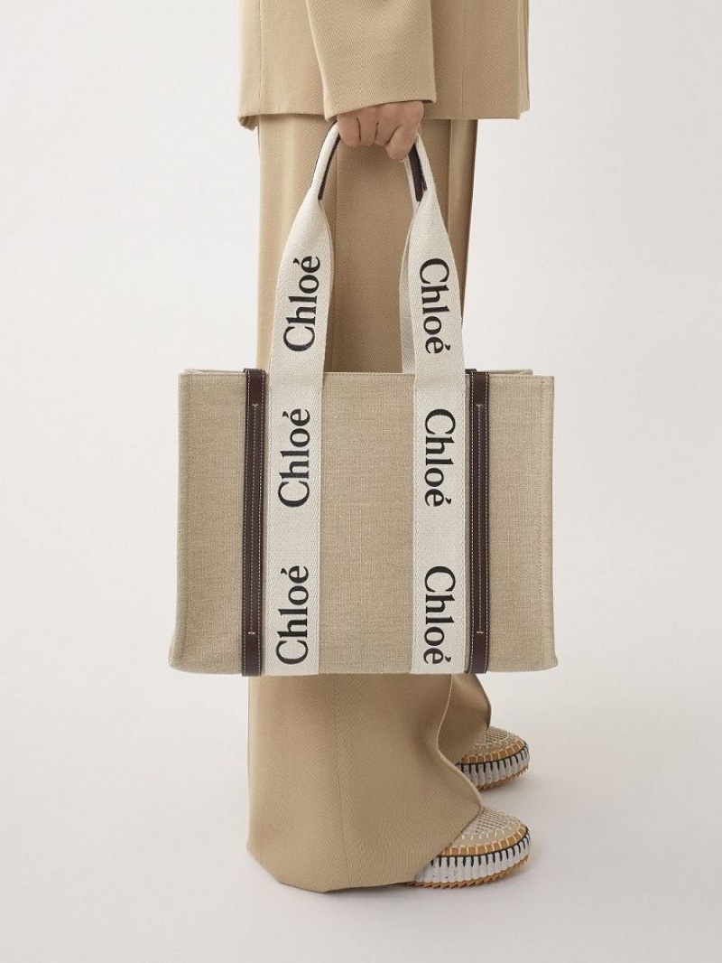 Chloe Medium Woody Axelväska Mörk | CHE-SR13457