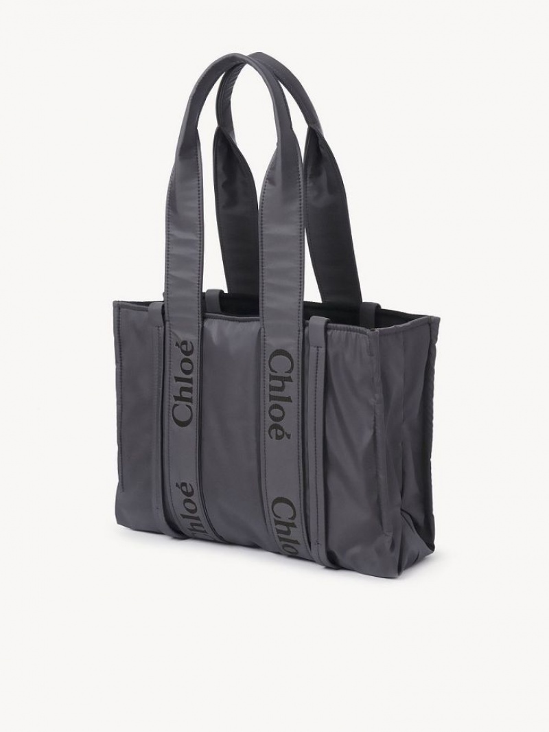 Chloe Medium Woody Toteväska Grå | CHE-SR13350