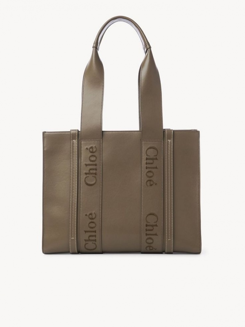 Chloe Medium Woody Toteväska Gröna | CHE-SR13340