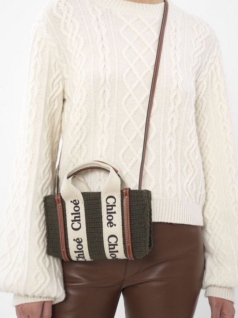 Chloe Mini Woody Crossbody Väska Grå | CHE-SR13465