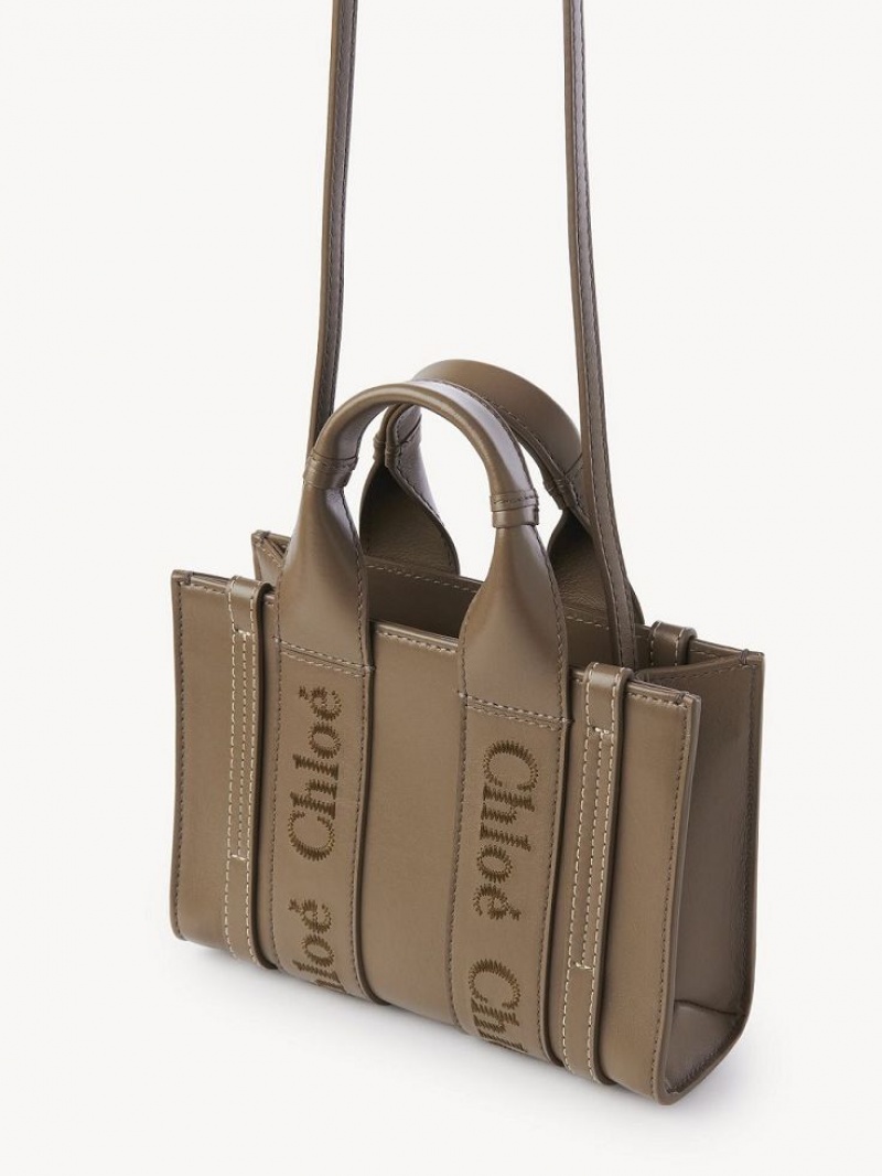 Chloe Mini Woody Crossbody Väska Gröna | CHE-SR13521