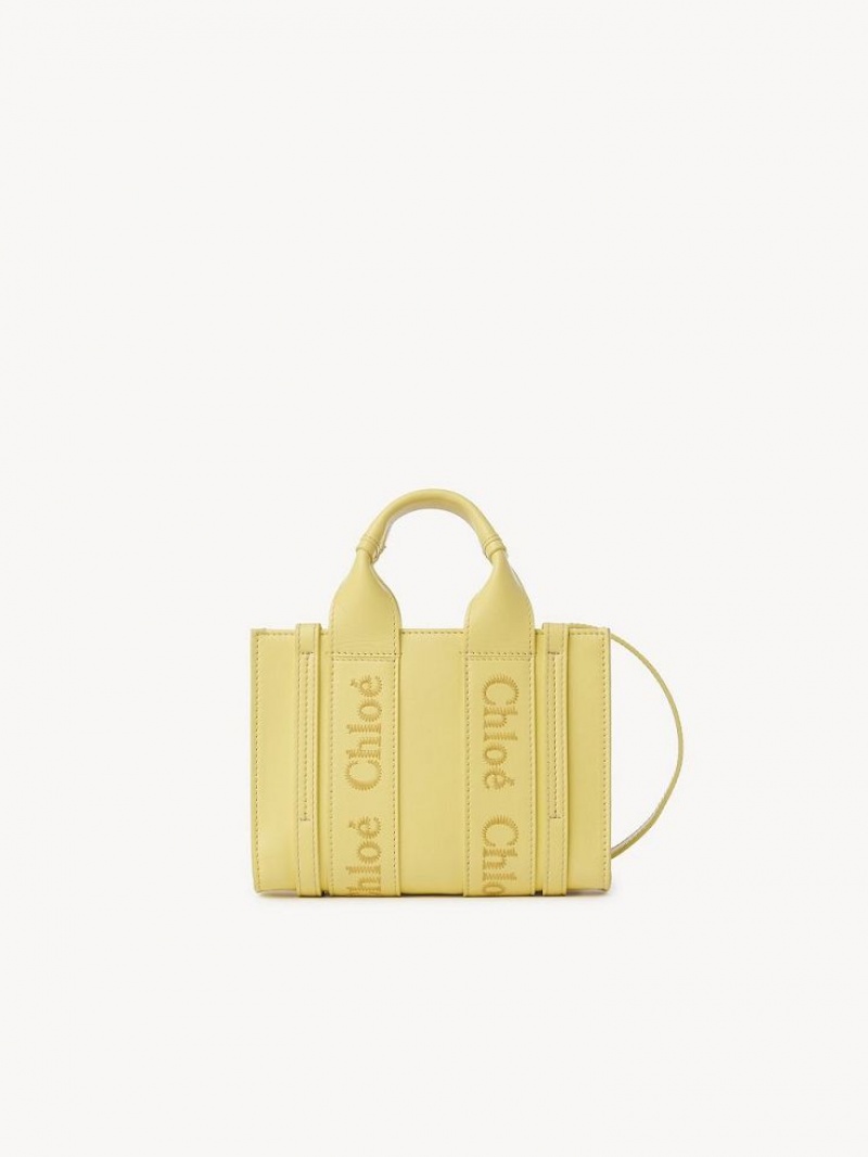 Chloe Mini Woody Crossbody Väska Gula | CHE-SR13520