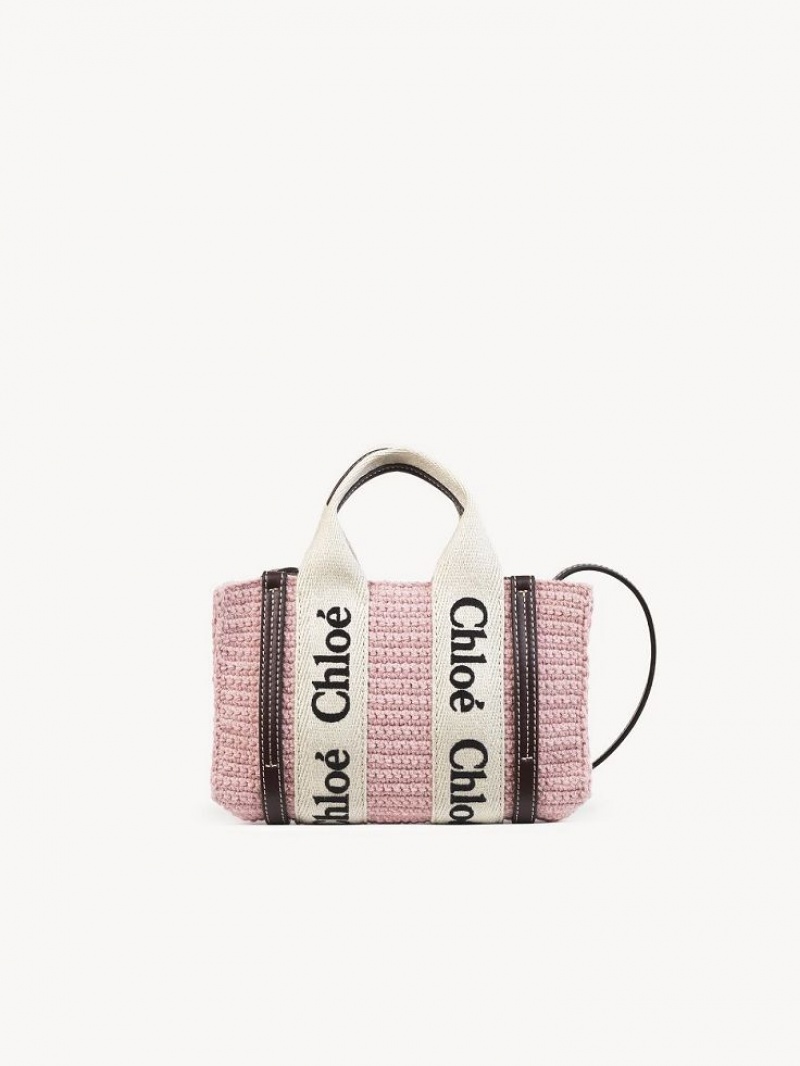 Chloe Mini Woody Crossbody Väska Rosa | CHE-SR13464