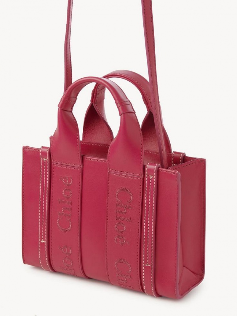 Chloe Mini Woody Crossbody Väska Rosa | CHE-SR13549