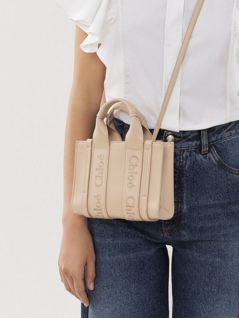 Chloe Mini Woody Crossbody Väska Rosa | CHE-SR13562