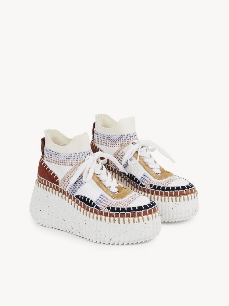 Chloe Nama Kilklack Sneakers Röda Bruna | CHE-SR14187