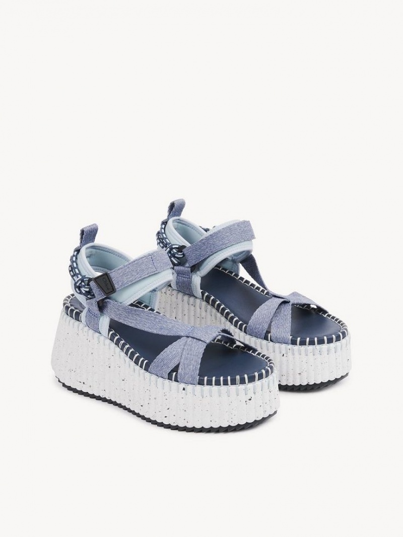 Chloe Nama Sandaler Blå | CHE-SR14148