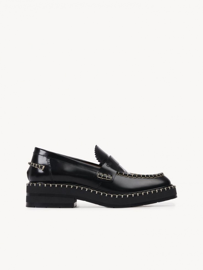 Chloe Noua Platta Loafer Svarta | CHE-SR14245