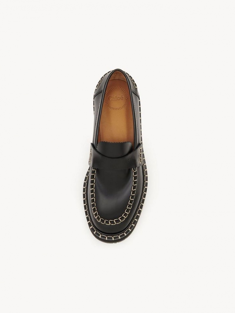 Chloe Noua Platta Loafer Svarta | CHE-SR14248