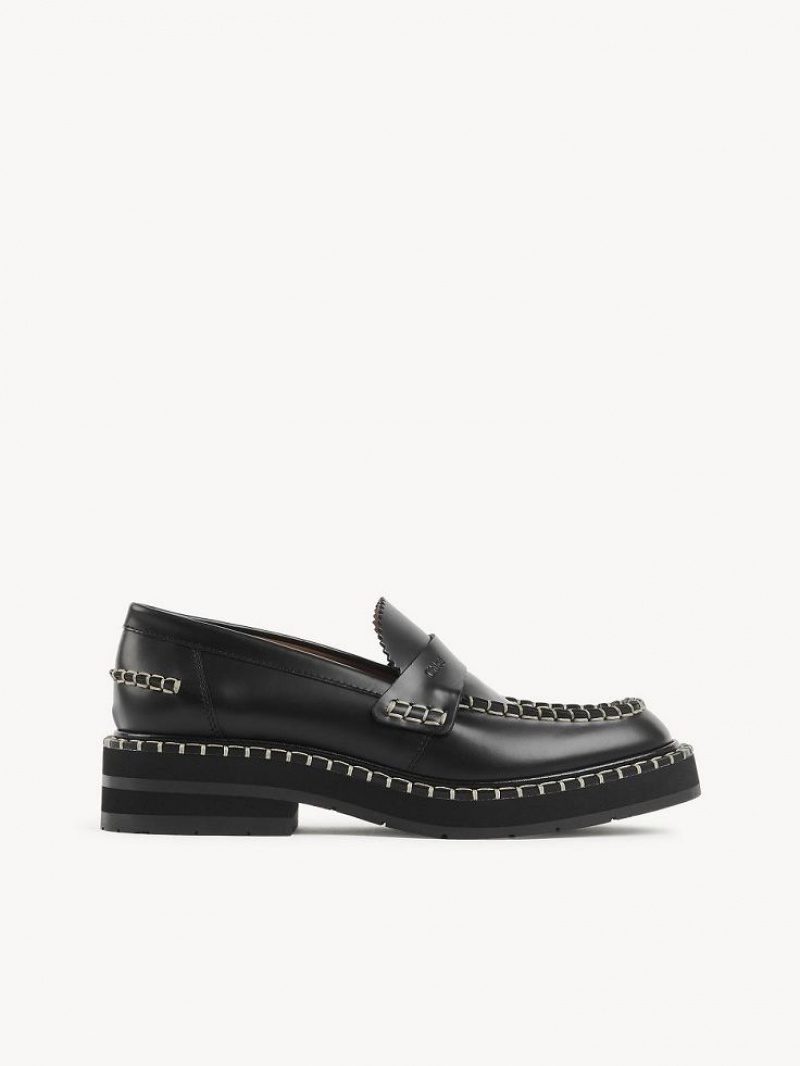 Chloe Noua Platta Loafer Svarta | CHE-SR14248