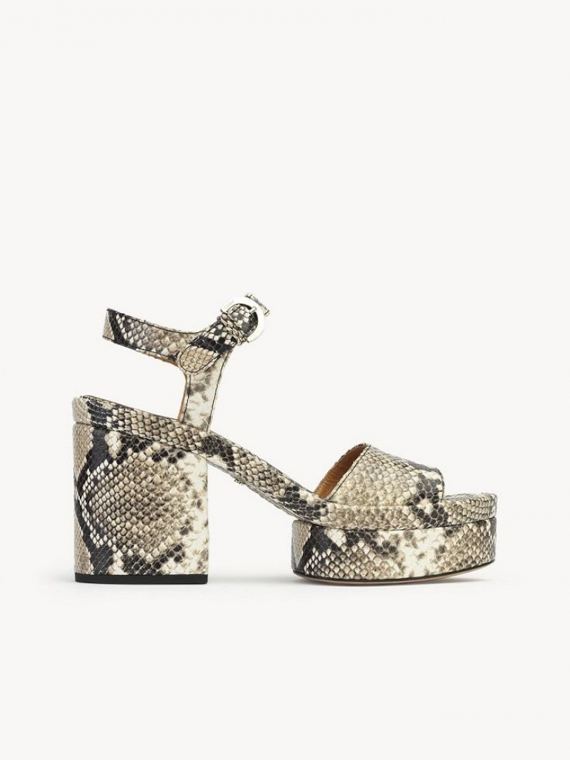 Chloe Odina High-heel Sandaler Grå | CHE-SR14172