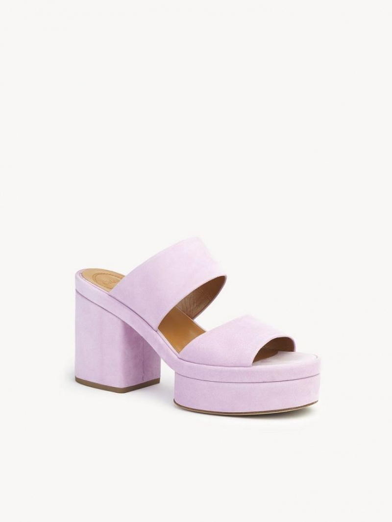 Chloe Odina High-heel Sandaler Lila | CHE-SR14183