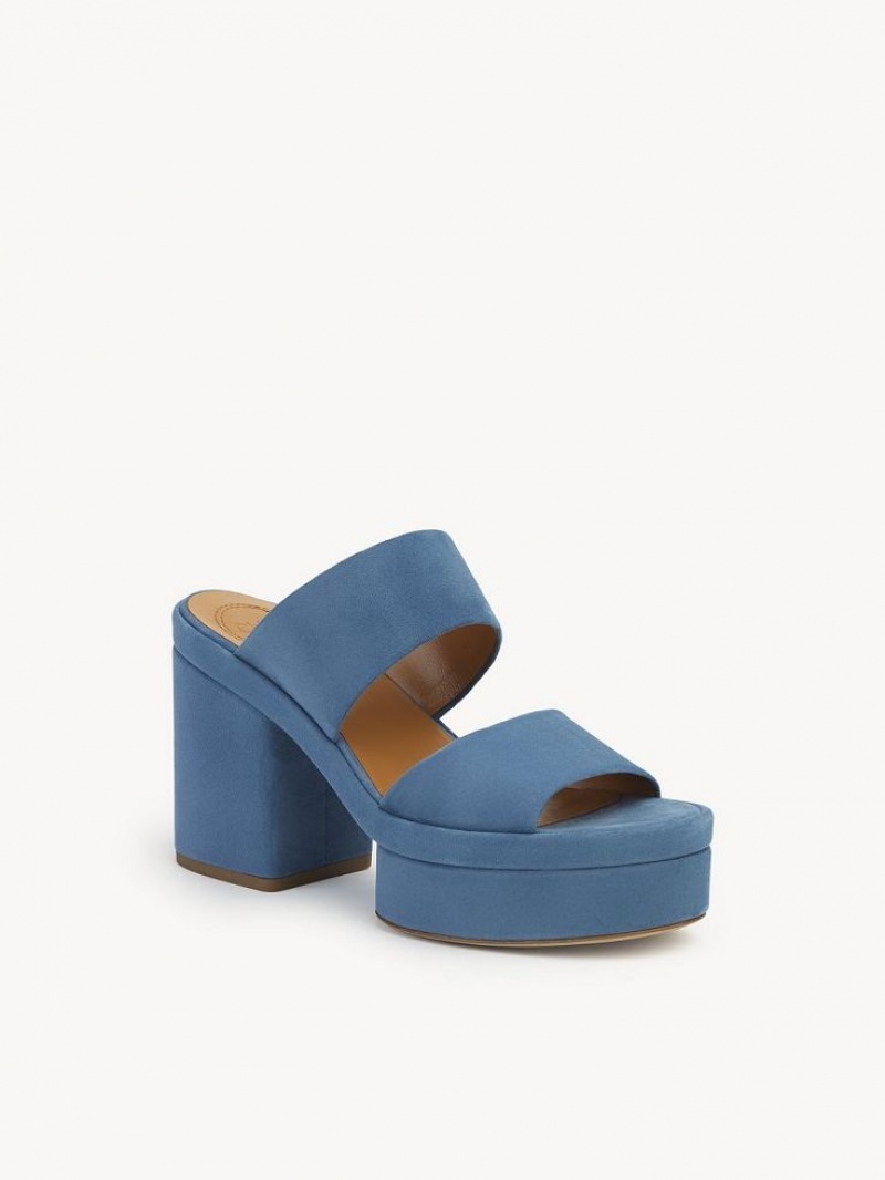 Chloe Odina High-heel Sandaler Mörkblå | CHE-SR14166