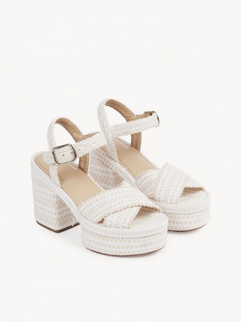 Chloe Odina High-heel Sandaler Vita | CHE-SR14137