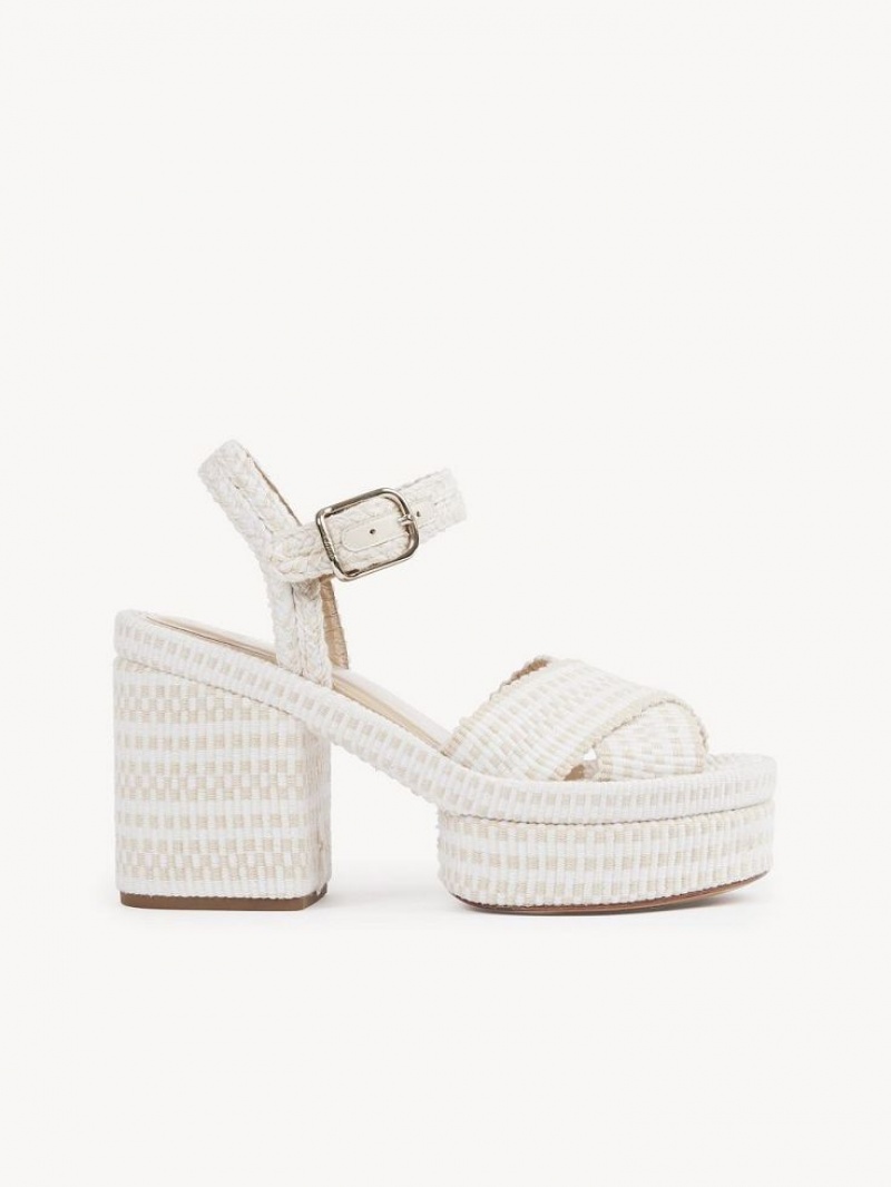 Chloe Odina High-heel Sandaler Vita | CHE-SR14137