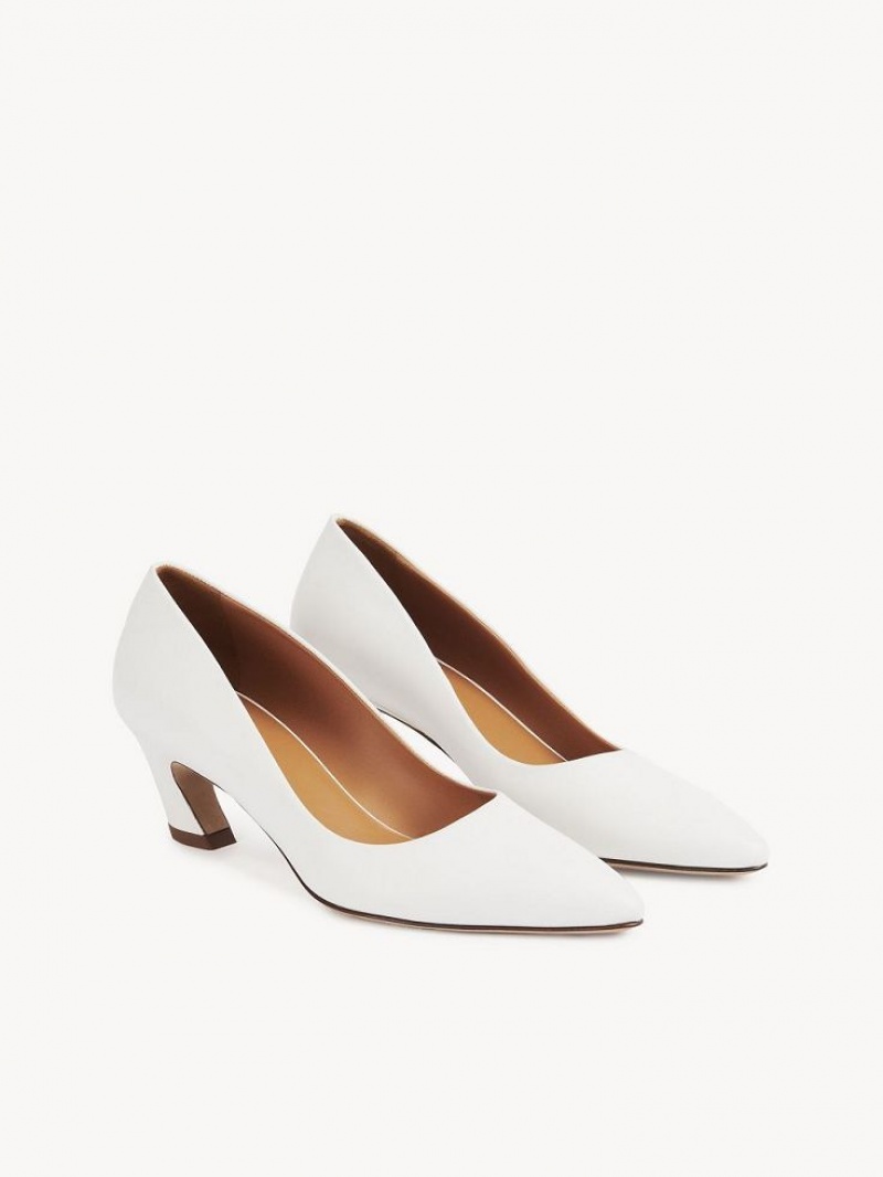 Chloe Oli Heel Klackar Vita | CHE-SR14256