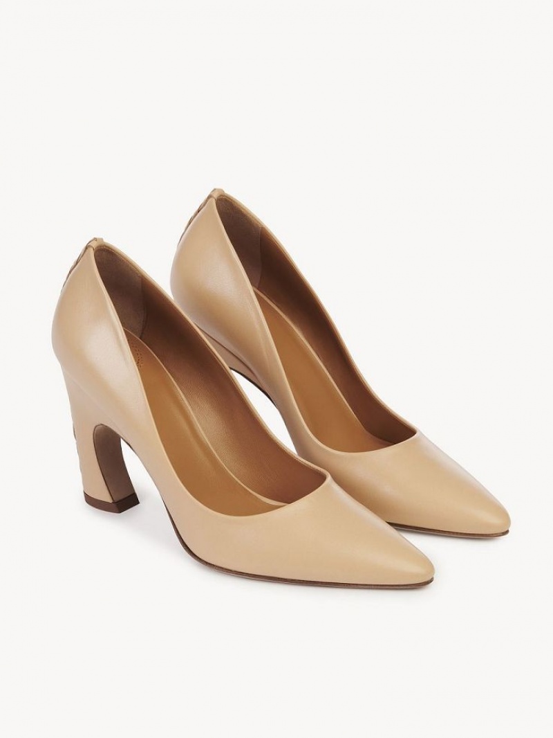 Chloe Oli Klackar Beige | CHE-SR14251