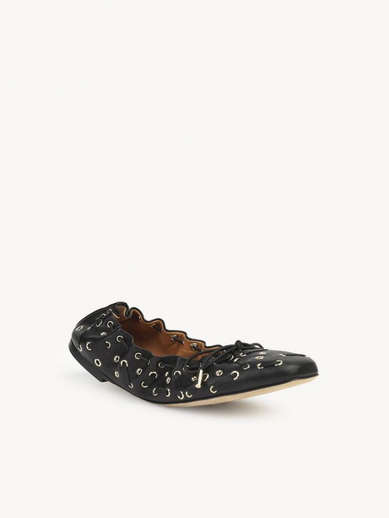 Chloe Oracia Ballet Flat Svarta | CHE-SR14267