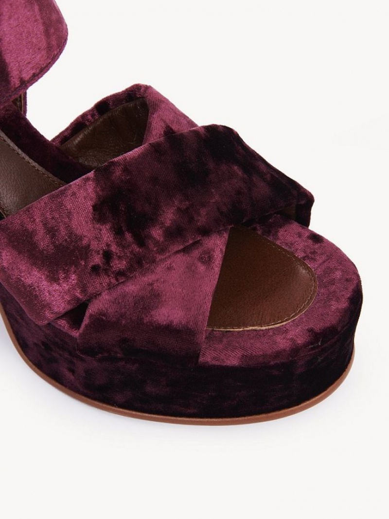 Chloe Orla Platform Sandaler Fuchsia | CHE-SR14809