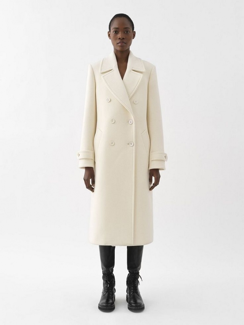 Chloe Overcoat Rockar Vita | CHE-SR13780