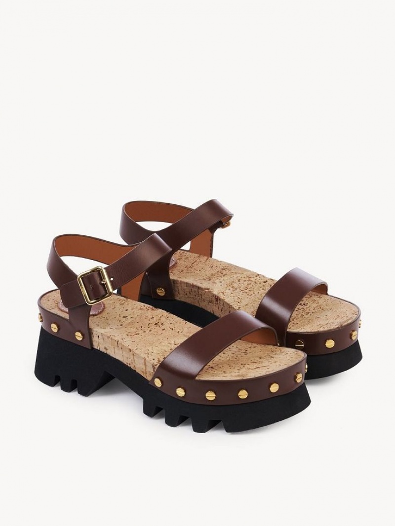 Chloe Owena Platform Sandaler Bruna | CHE-SR14161