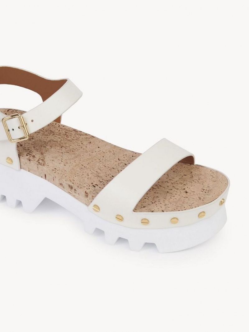 Chloe Owena Platform Sandaler Vita | CHE-SR14162