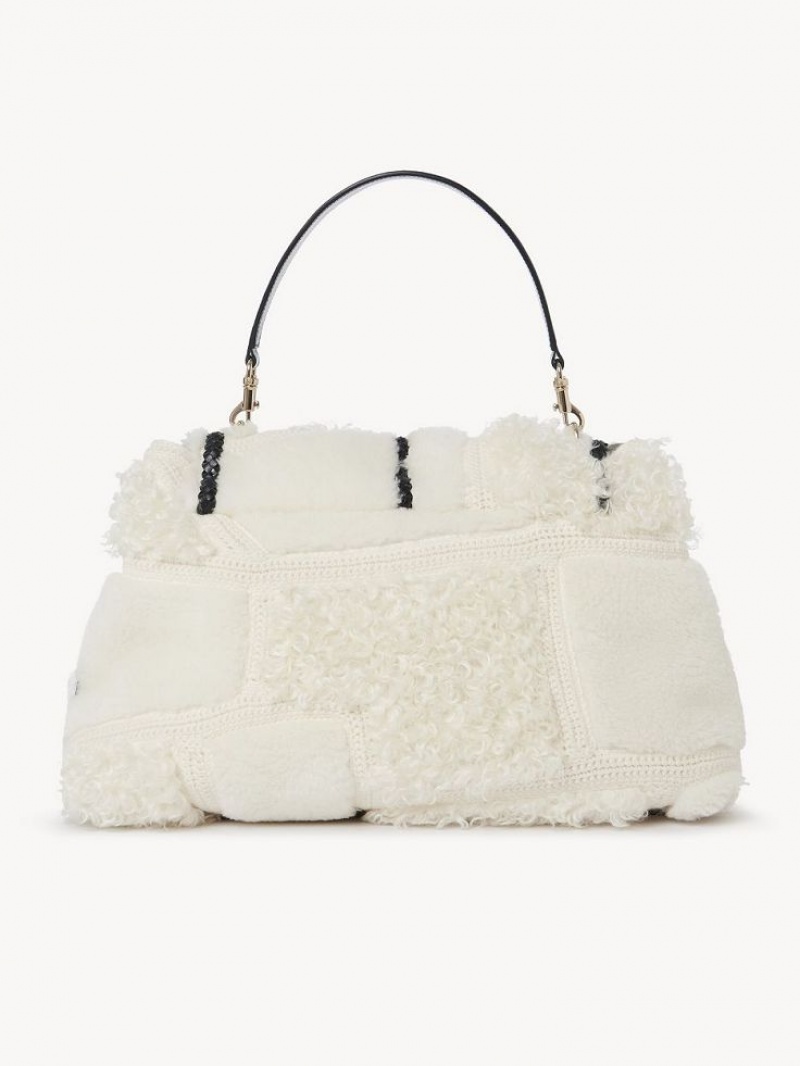 Chloe Penelope Large Soft Axelväska Vita | CHE-SR13442