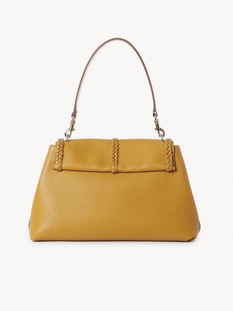 Chloe Penelope Medium Soft Axelväska Guld | CHE-SR13444