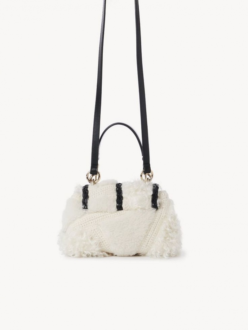 Chloe Penelope Mini Soft Axelväska Vita | CHE-SR13441