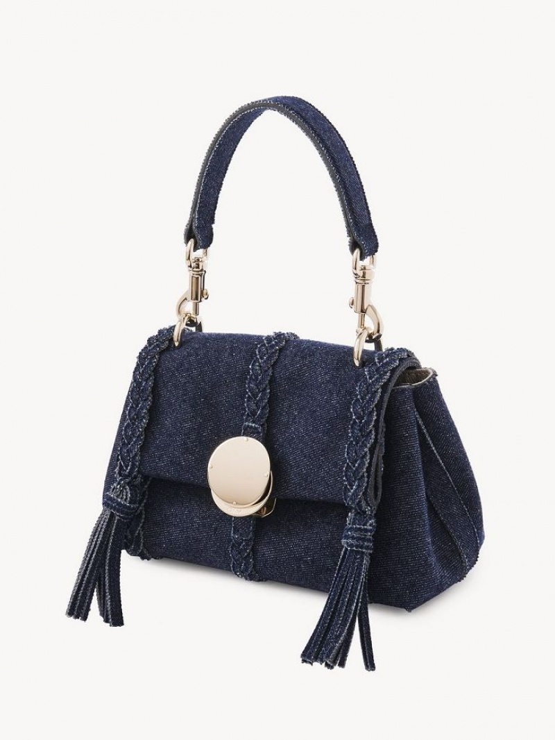 Chloe Penelope Soft Shoulder Mini Bags Blå | CHE-SR13705