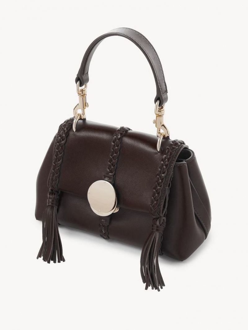 Chloe Penelope Soft Shoulder Mini Bags Mörk | CHE-SR13737