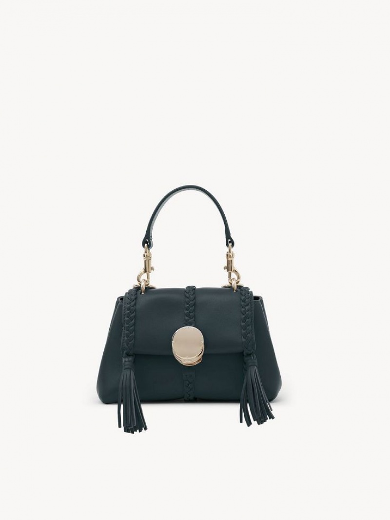 Chloe Penelope Soft Shoulder Mini Bags Turkos Gröna | CHE-SR13682