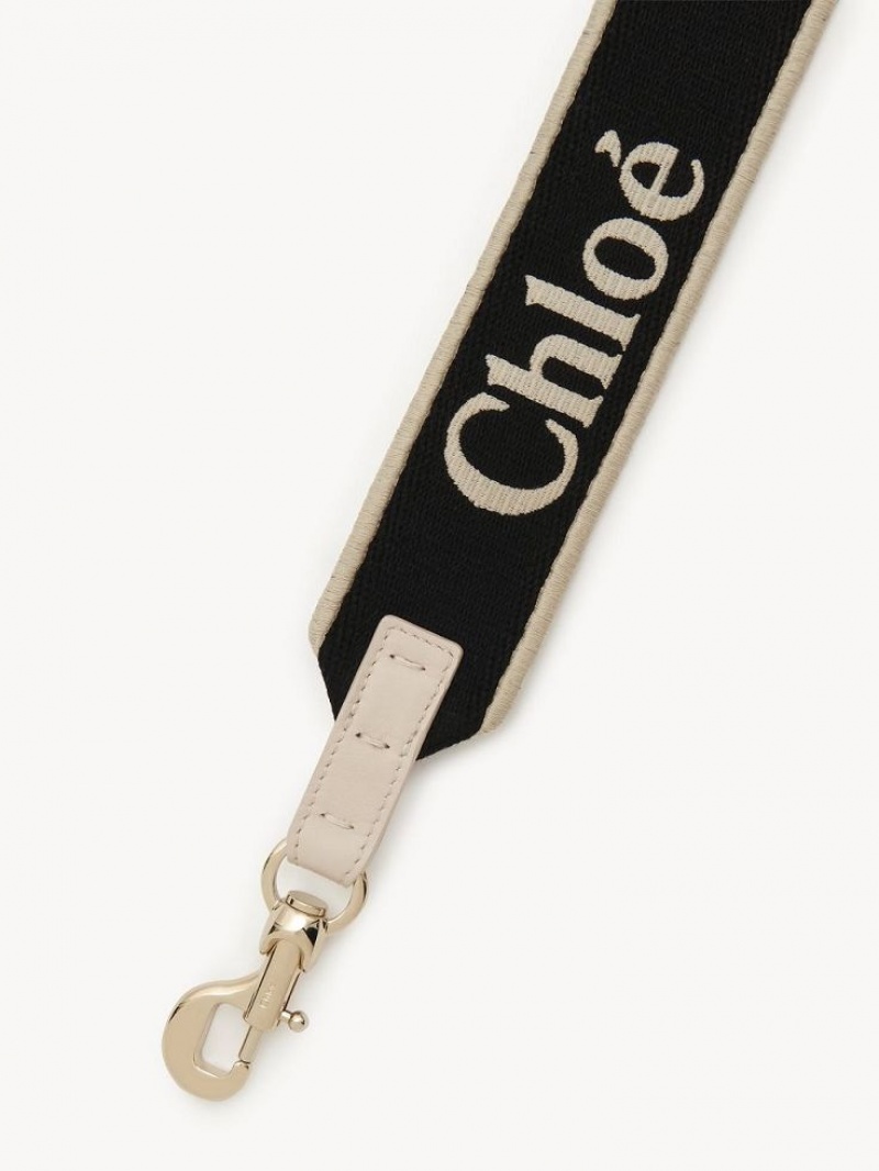 Chloe Rem Strap Svarta Beige | CHE-SR13764