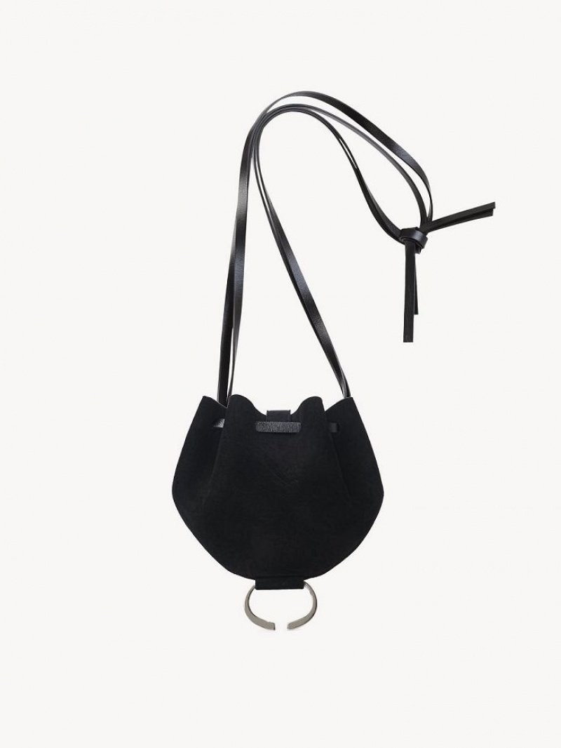 Chloe Round Pouch Mini Bags Svarta | CHE-SR13708