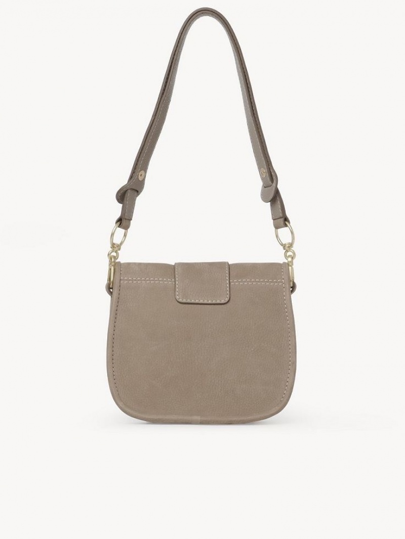 Chloe Saddie Satchel Axelväska Grå | CHE-SR14666