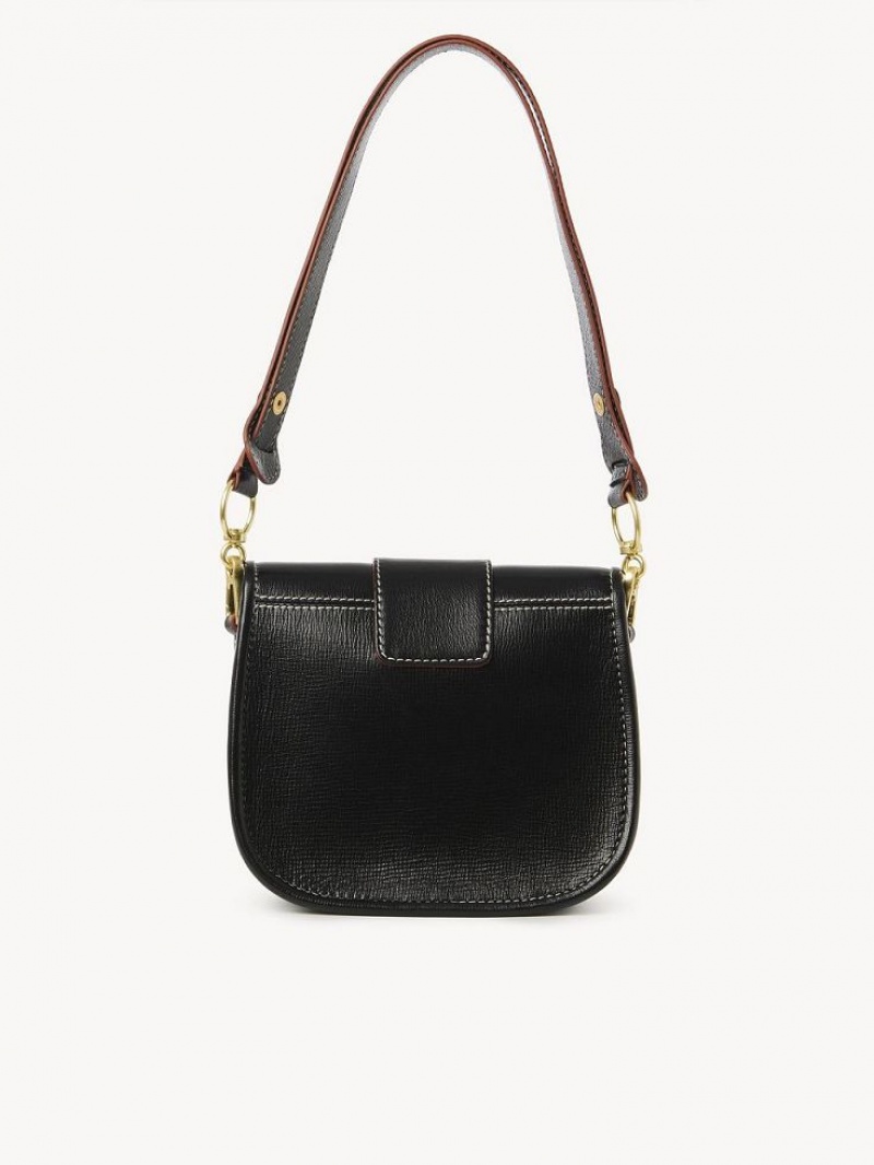 Chloe Saddie Satchel Axelväska Svarta | CHE-SR14665