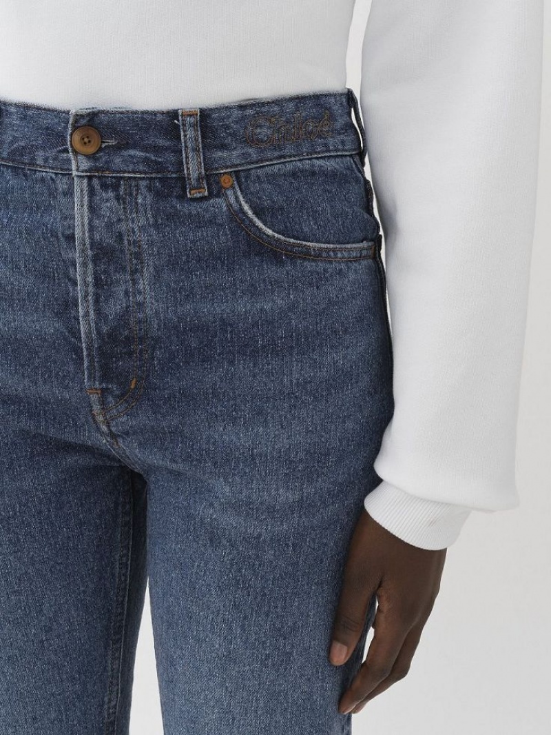 Chloe Semeru Hetero-leg Jeans Blå | CHE-SR13977