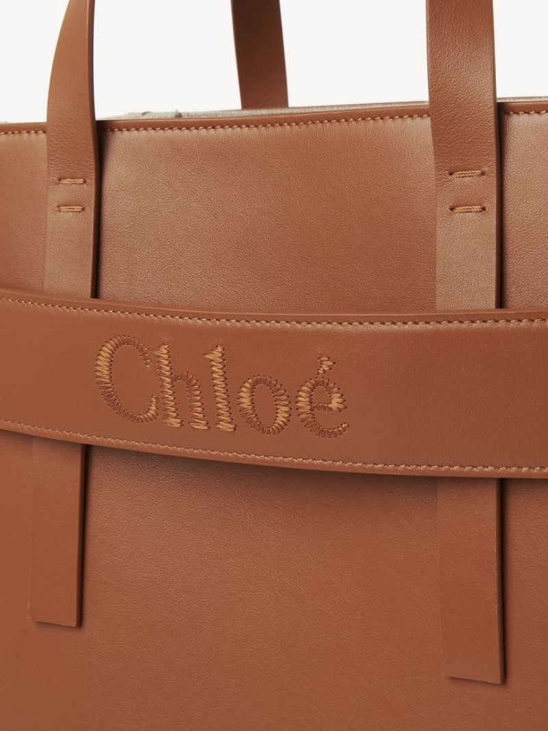 Chloe Sense Medium Axelväska Bruna | CHE-SR13424