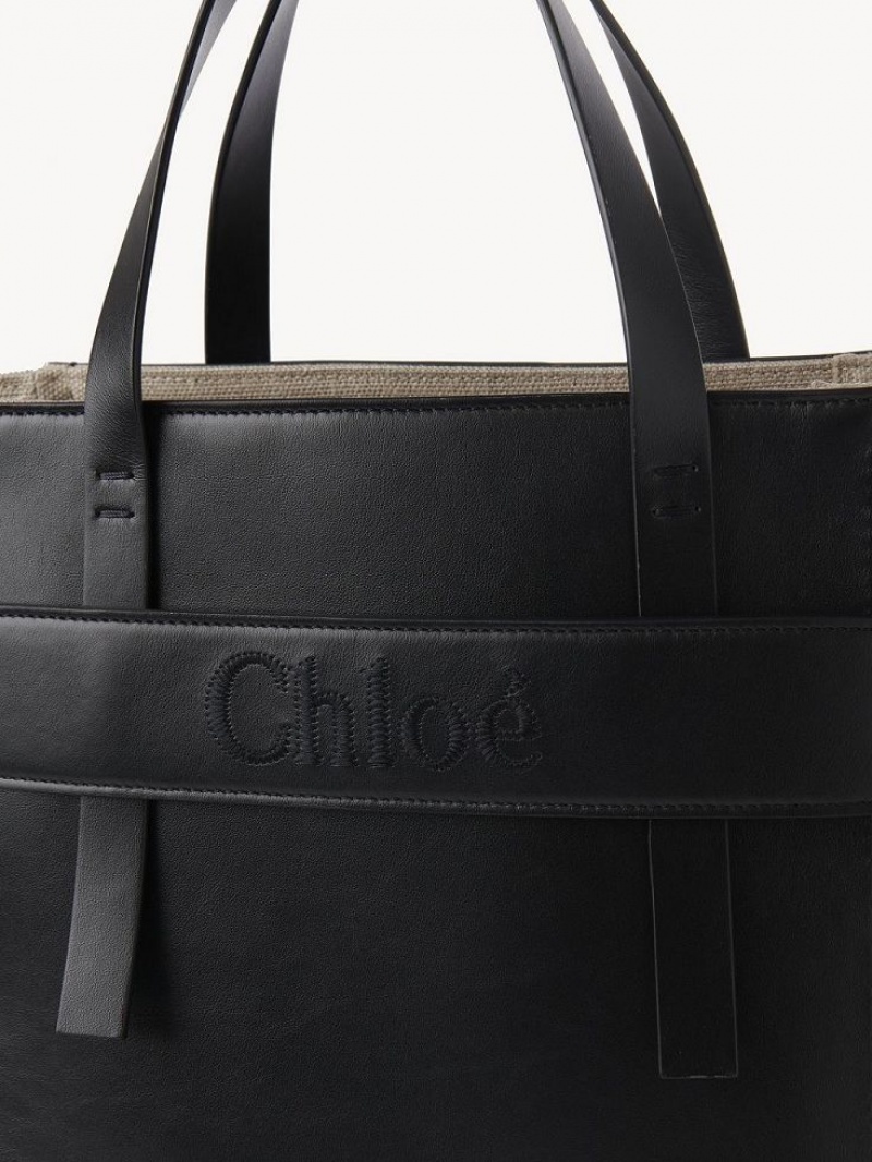 Chloe Sense Medium Axelväska Svarta | CHE-SR13423