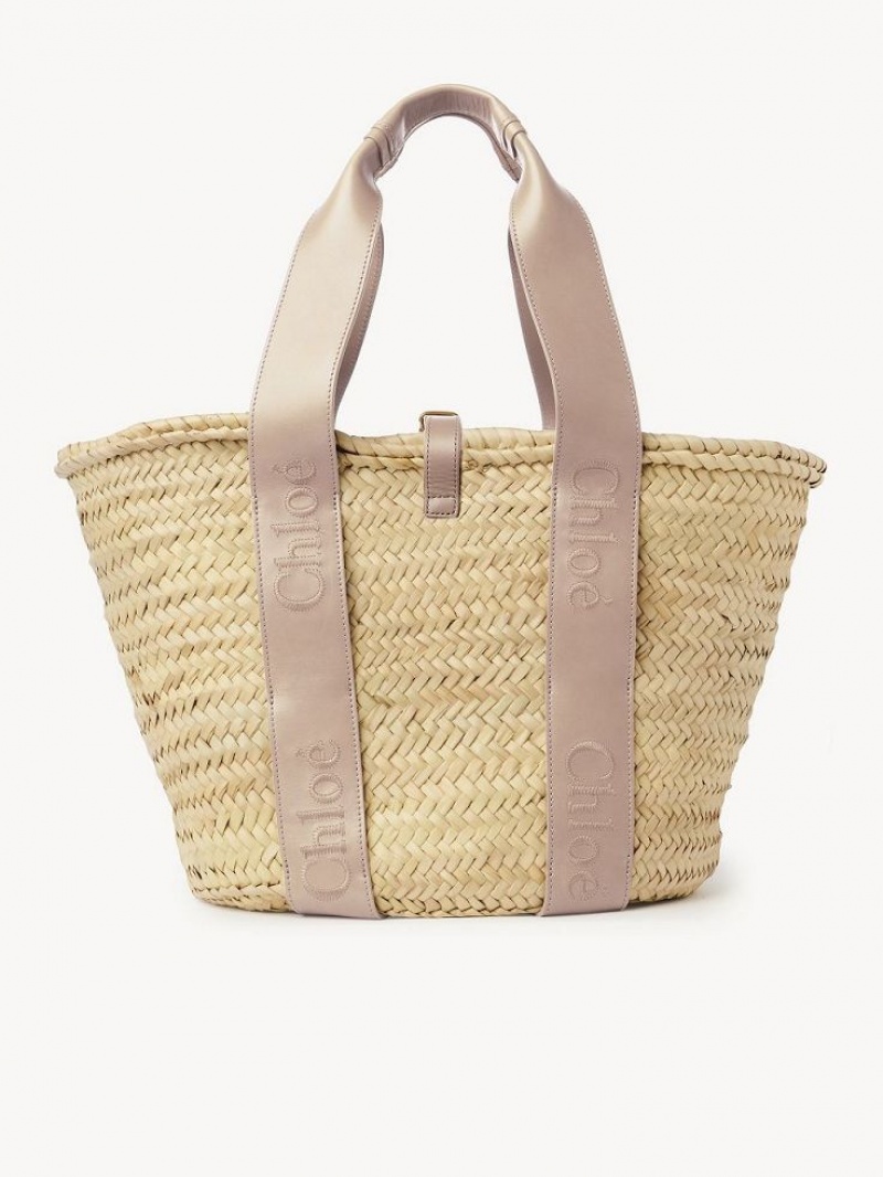 Chloe Sense Medium Basket Toteväska Beige | CHE-SR13382