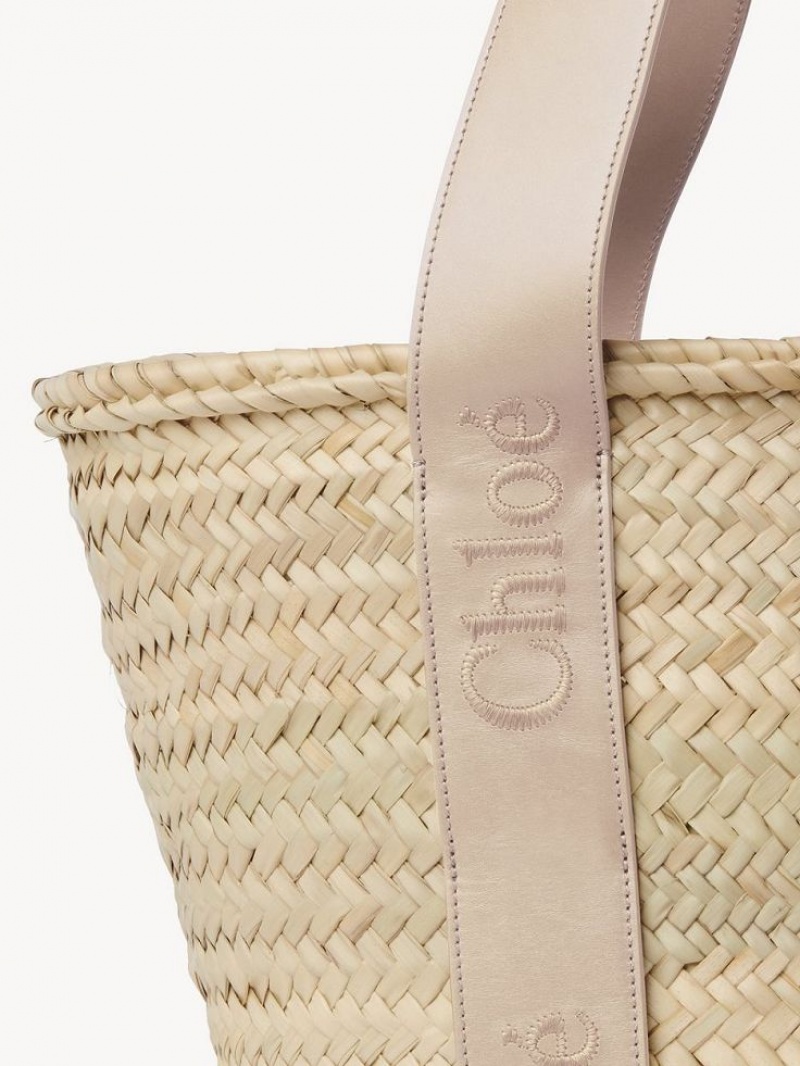 Chloe Sense Medium Basket Toteväska Beige | CHE-SR13382