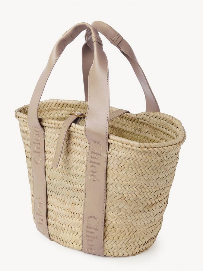 Chloe Sense Medium Basket Toteväska Beige | CHE-SR13382