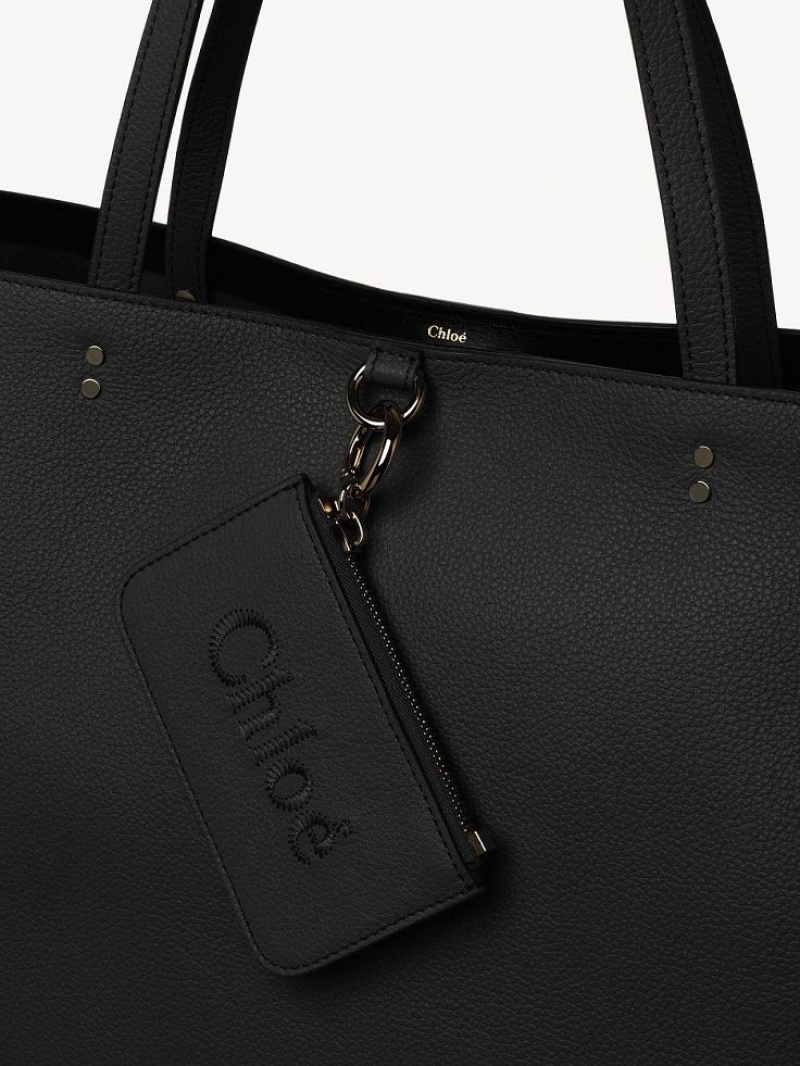 Chloe Sense Medium East-west Axelväska Svarta | CHE-SR13455