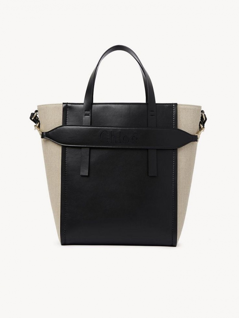 Chloe Sense Medium Toteväska Svarta | CHE-SR13358